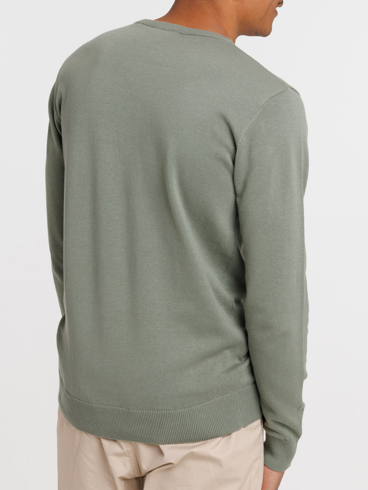 Pull 100% coton vert camou homme Pull 100% coton vert camou homme