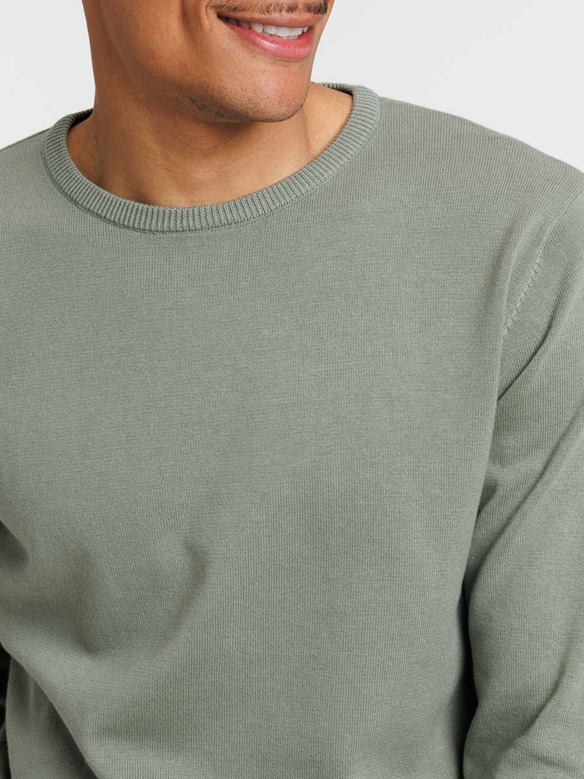 Pull 100% coton vert camou homme Pull 100% coton vert camou homme