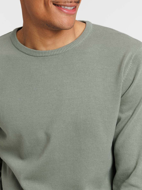 Pull 100% coton vert camou homme Pull 100% coton vert camou homme