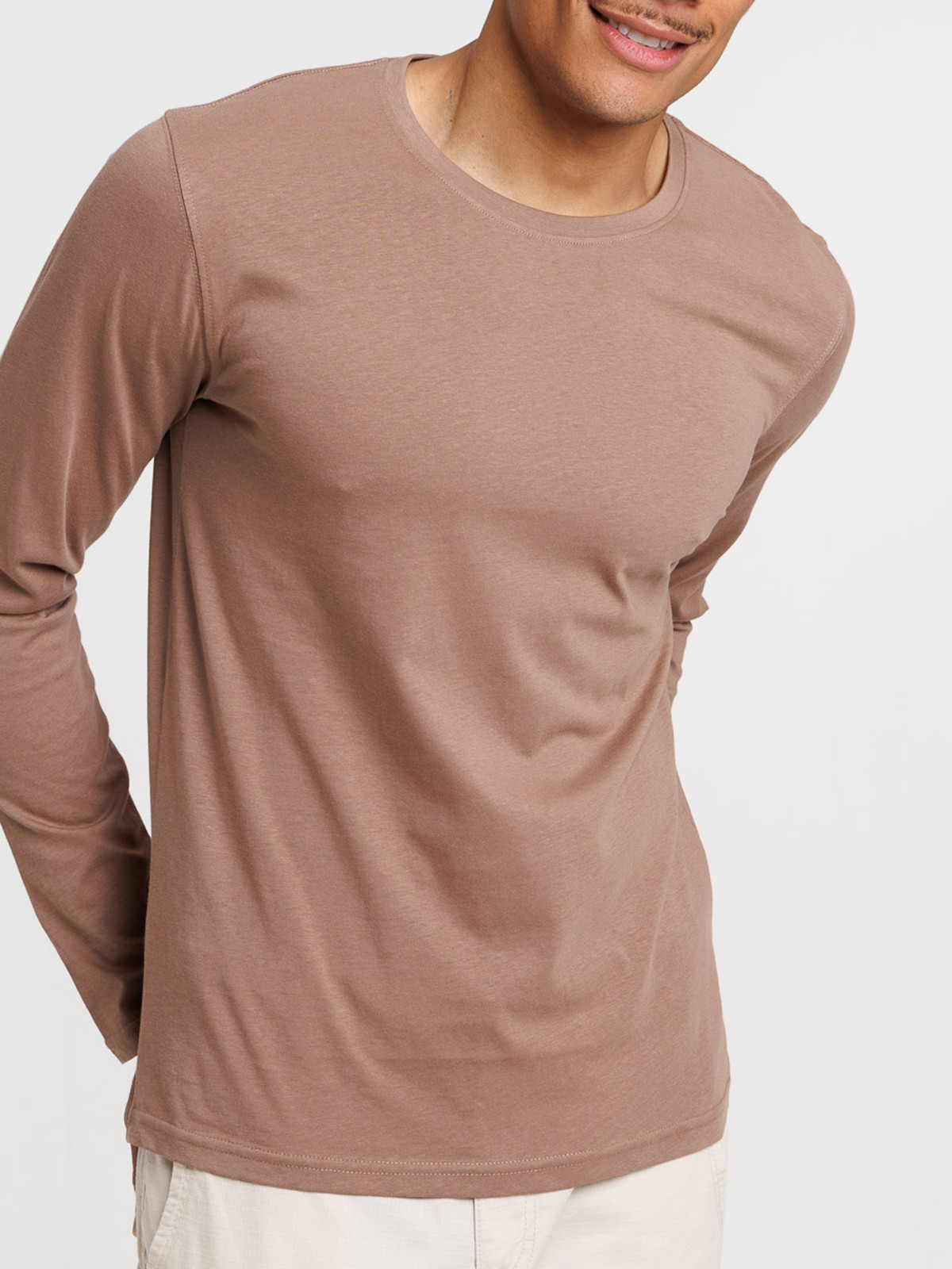 Tee-shirt mocca latte homme