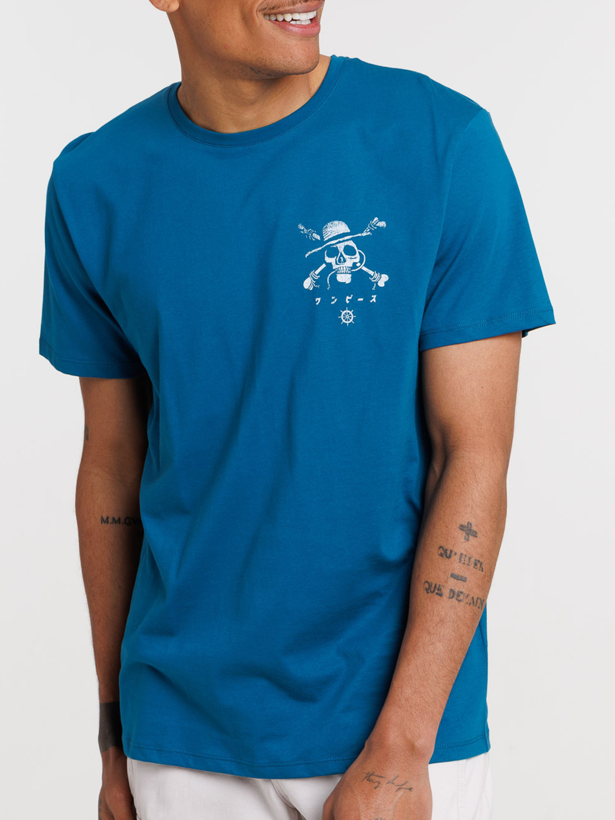Tee-shirt bleu One piece homme Tee-shirt bleu One piece homme