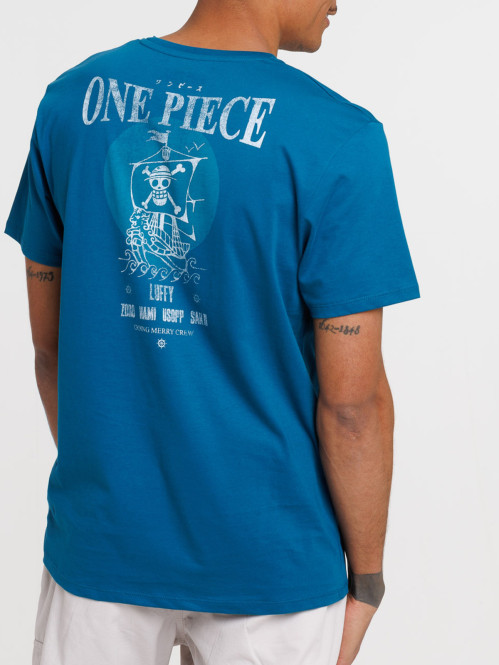 Tee-shirt bleu One piece homme