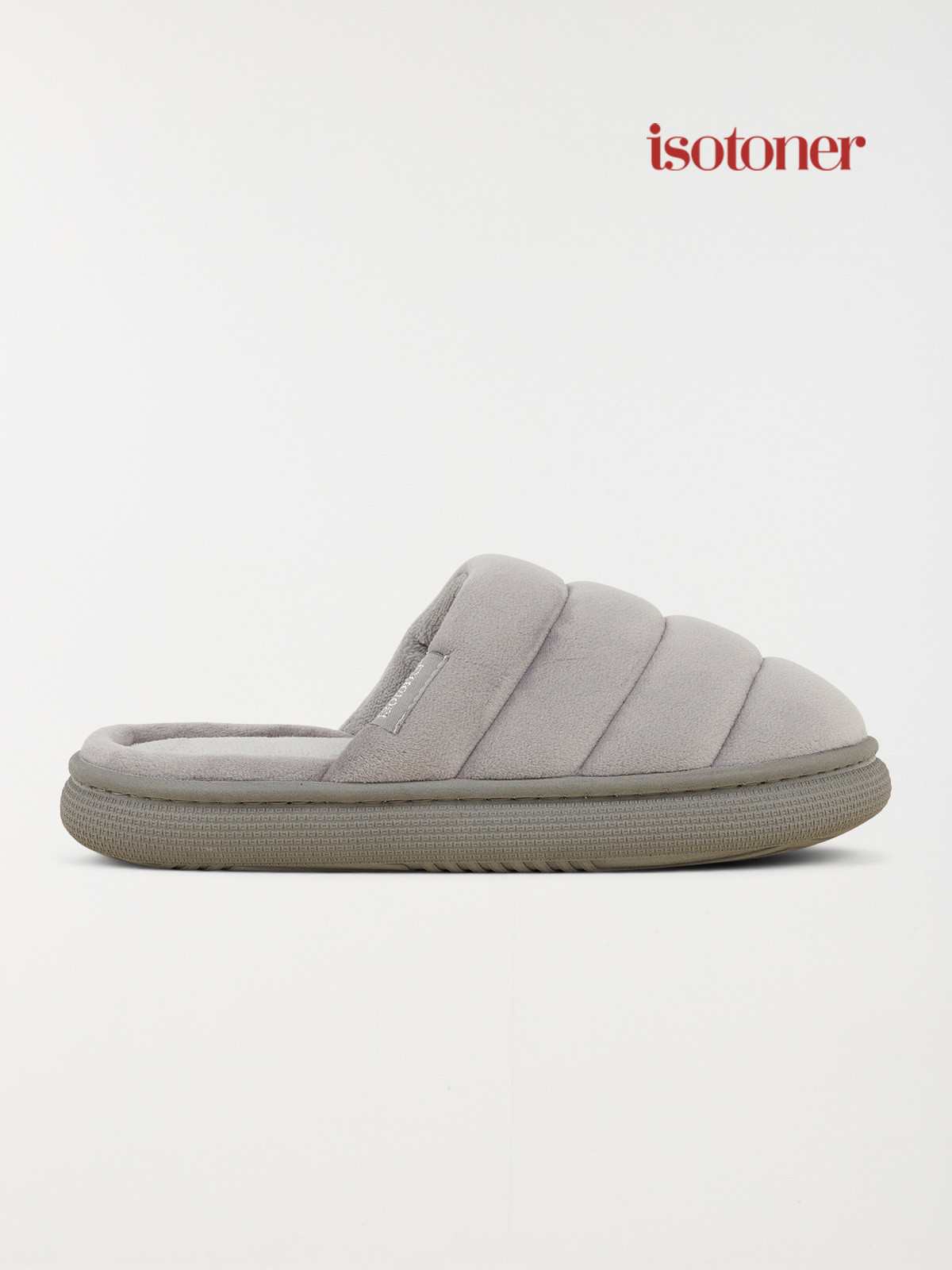 Chaussons Isotoner gris femme (36-41)