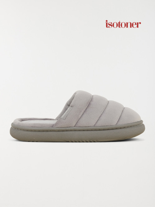 Chaussons Isotoner gris femme (36-41)