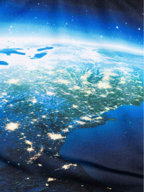 Boxer imprimé terre et lune garçon Boxer imprimé terre et lune garçon