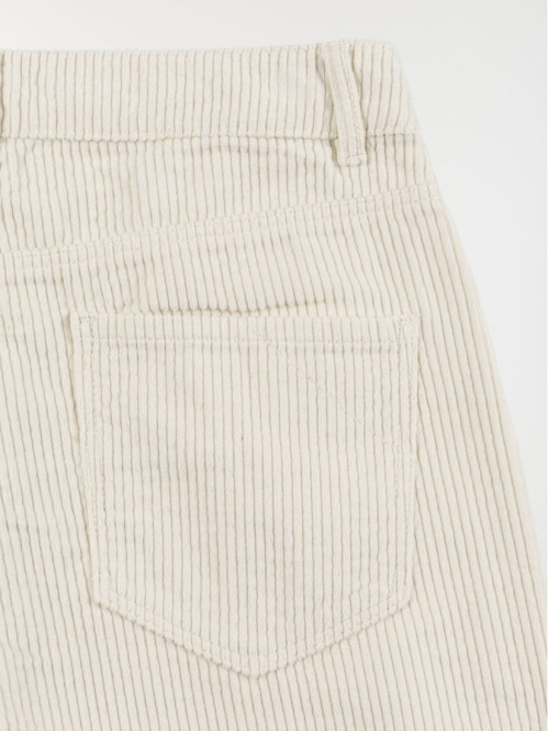 Pantalon écru velours fille...