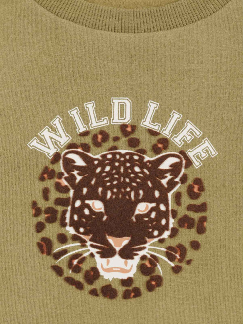 Sweat léopard fille (3-12A)