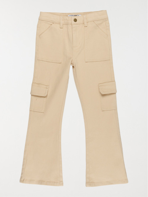 Pantalon flare cargo fille...