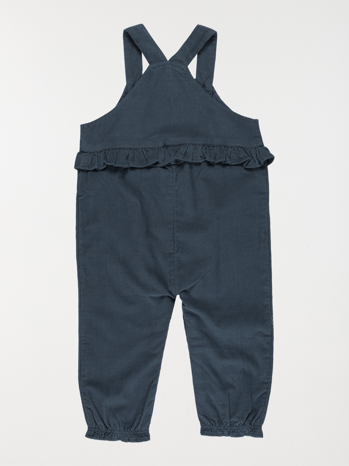 Salopette velours ardoise fille (3-36M) Salopette velours ardoise fille (3-36M)