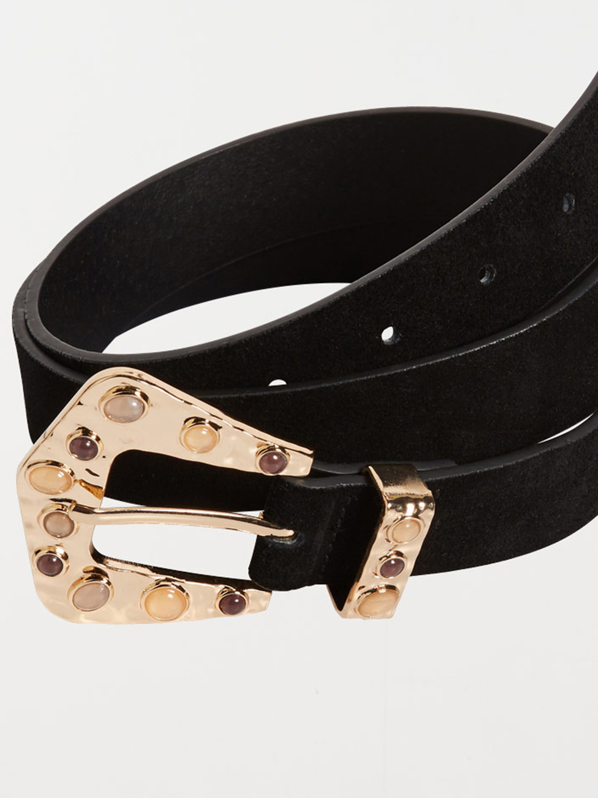 Ceinture boucle western dorée femme