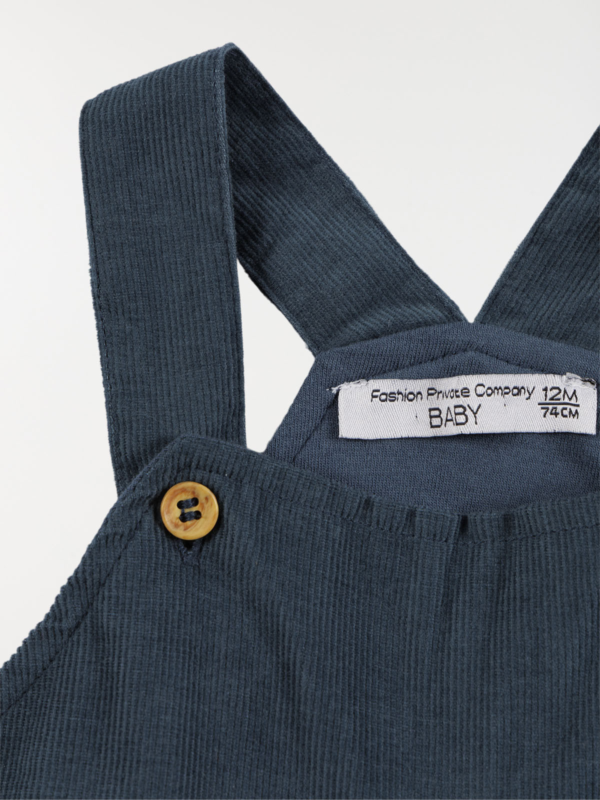 Salopette velours ardoise fille (3-36M) Salopette velours ardoise fille (3-36M)