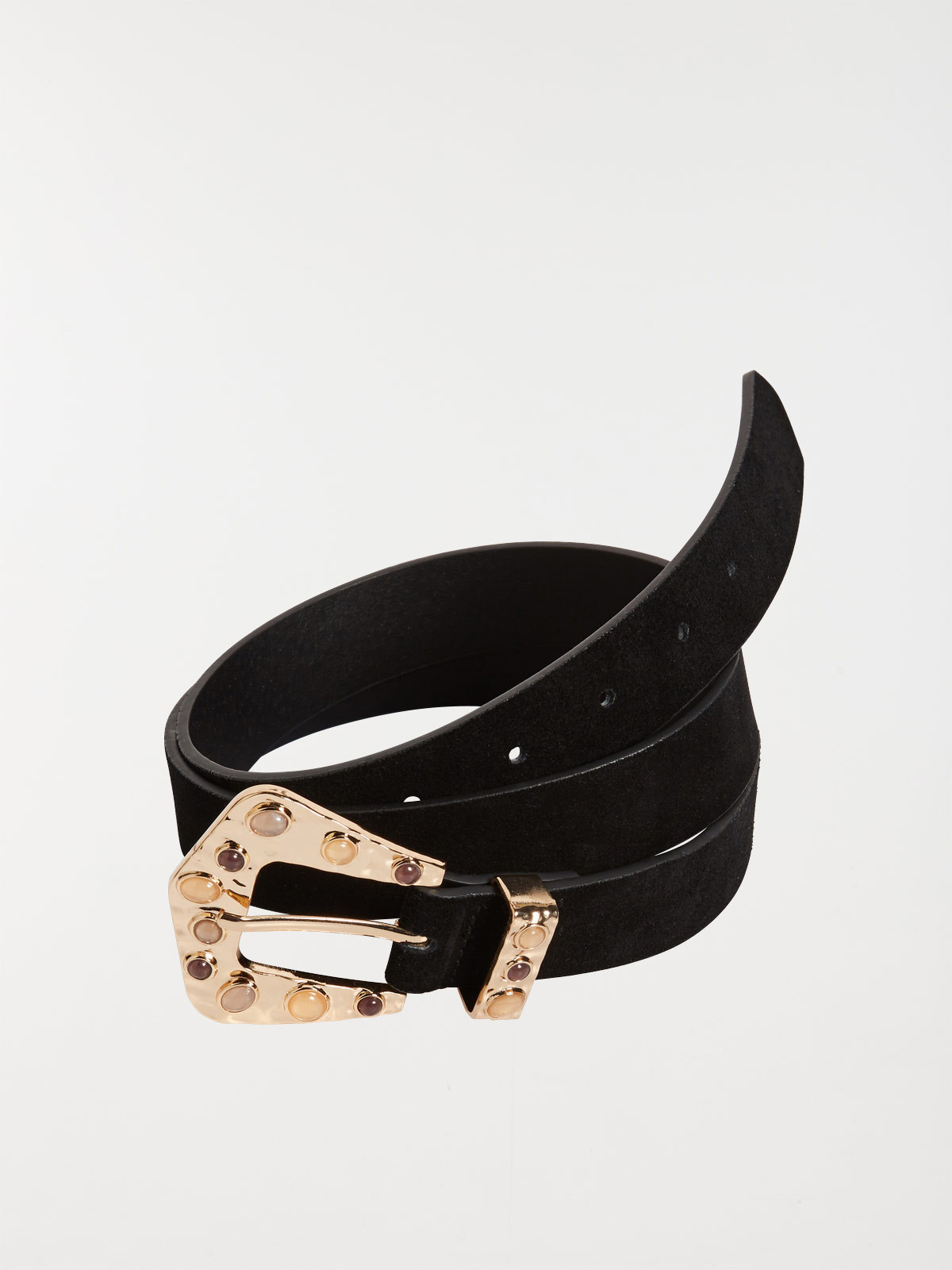 Ceinture boucle western doree femme
