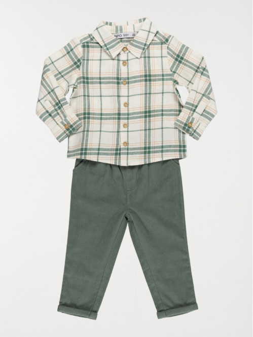 Ensemble chemise pantalon garçon (6-36M)