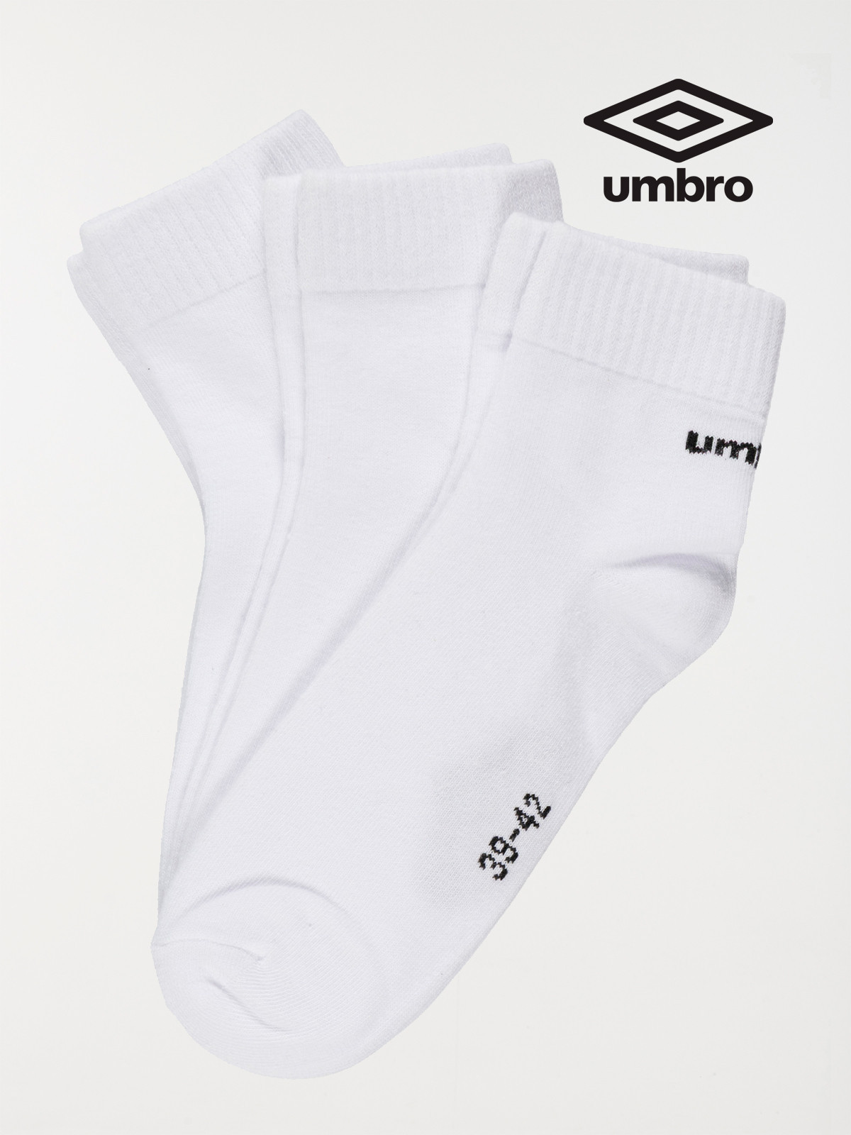 Lot de 3 paires chaussettes Umbro homme