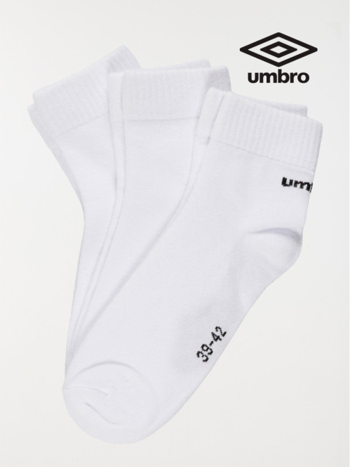 Lot de 3 paires chaussettes Umbro homme