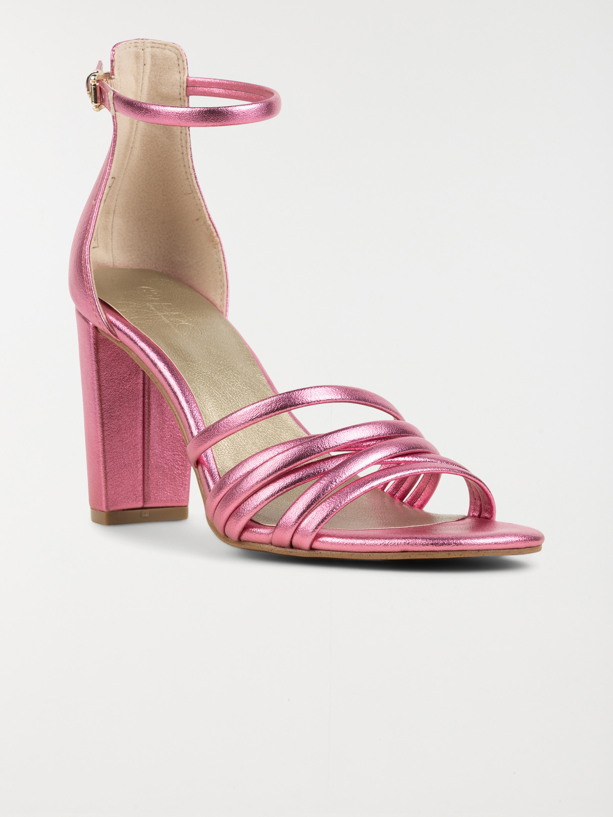 Sandale rose femme talon (36-41)