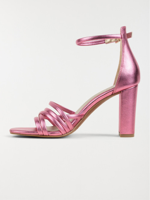 Sandale rose femme talon...