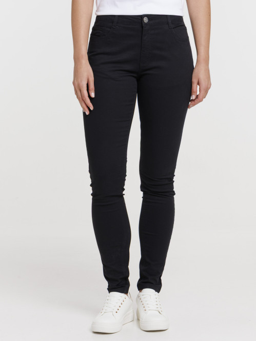 Pantalon skinny noir femme