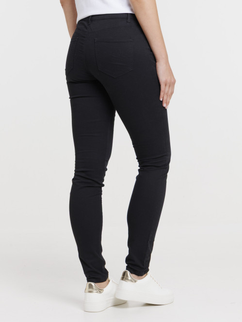 Pantalon skinny noir femme