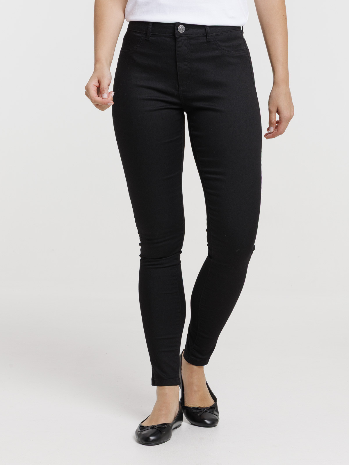 Jean coupe skinny noir femme