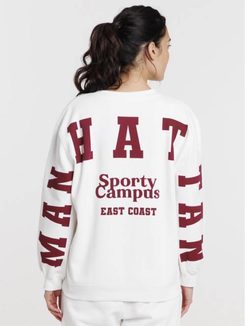 Sweat imprimé Manhattan femme