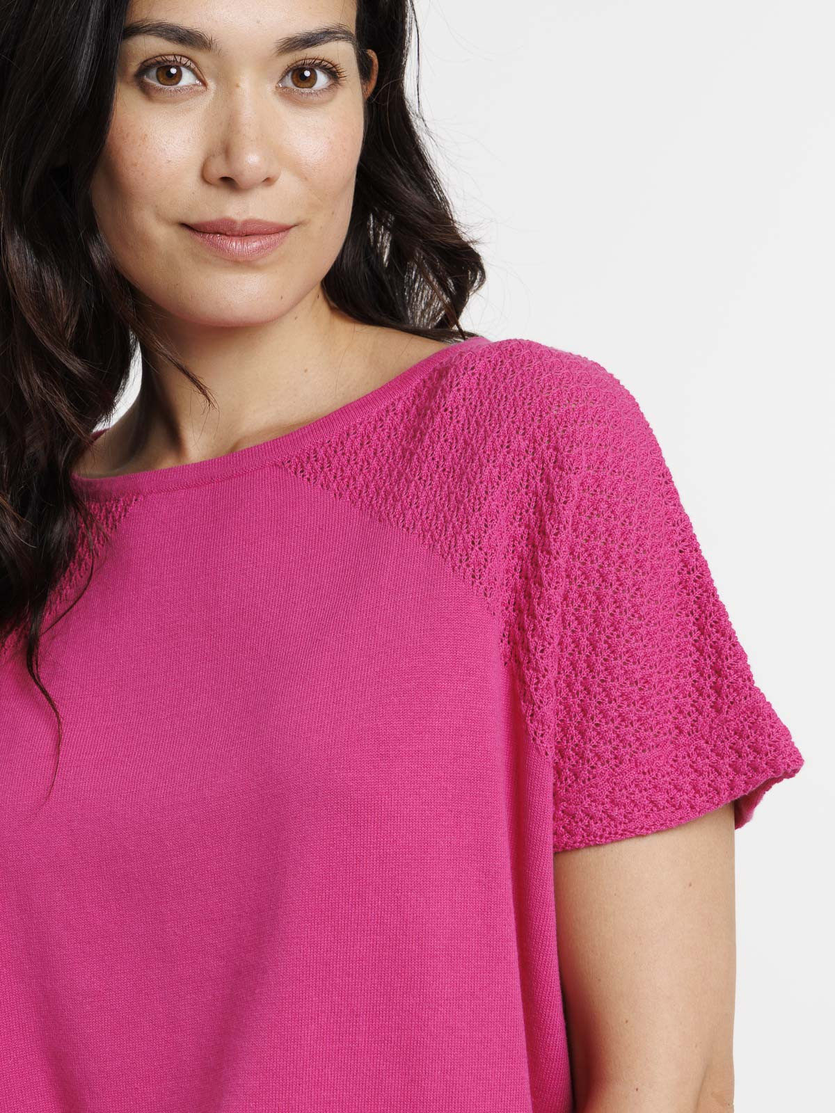 Pull manches courtes femme