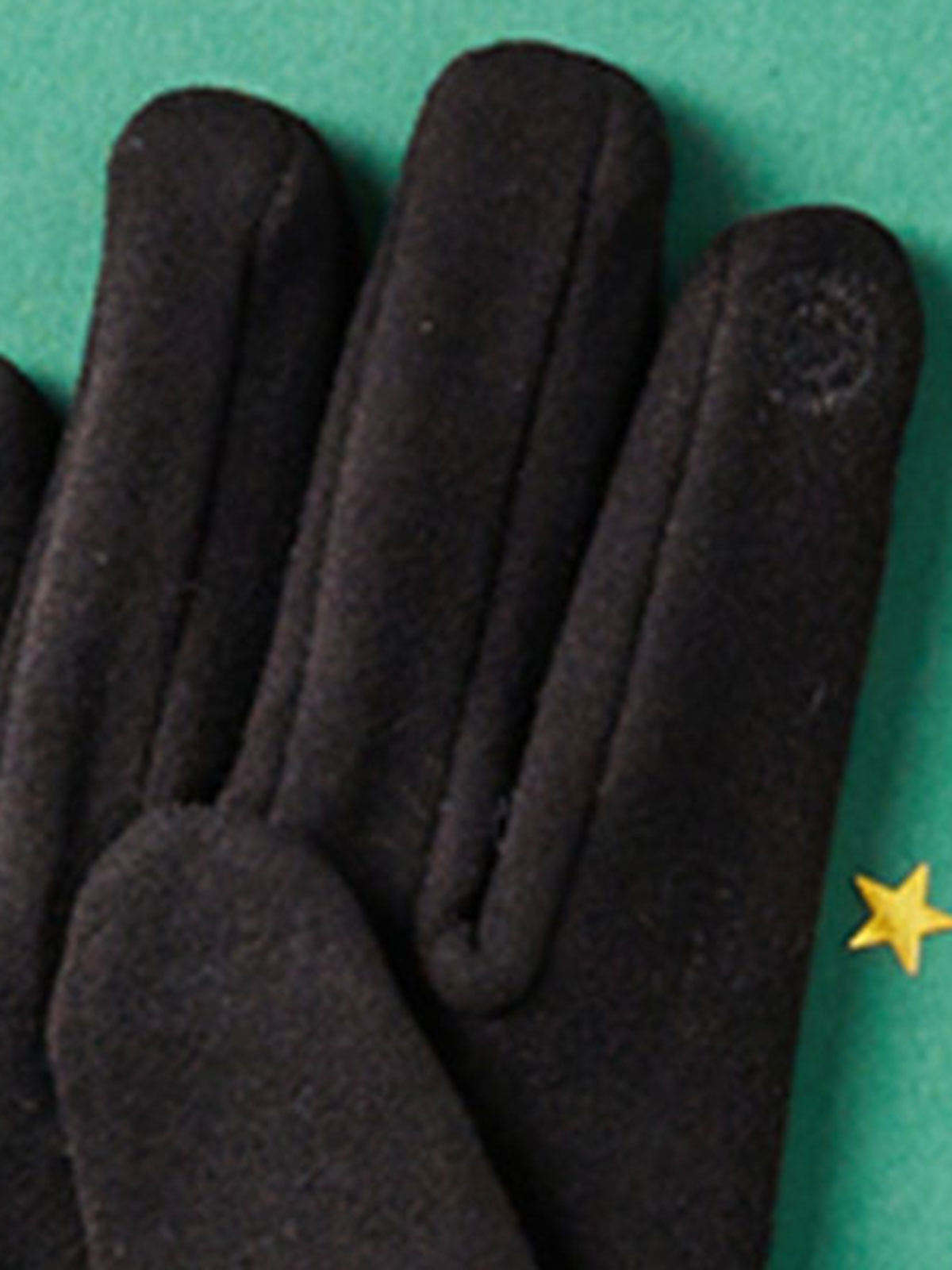 Gant bijou femme noir