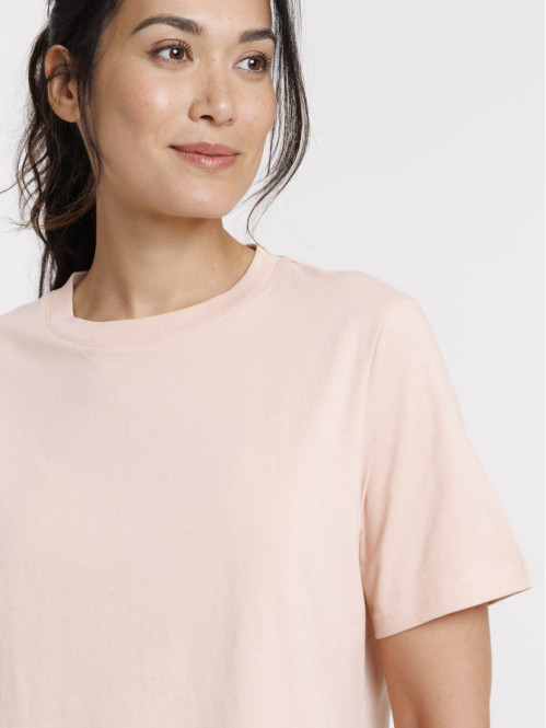 T-shirt col rond oversized...