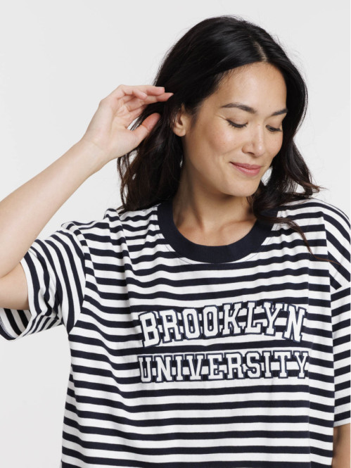T-shirt rayé Brooklyn femme