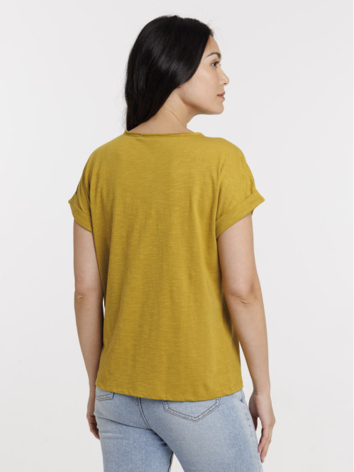 T-shirt vert indien femme
