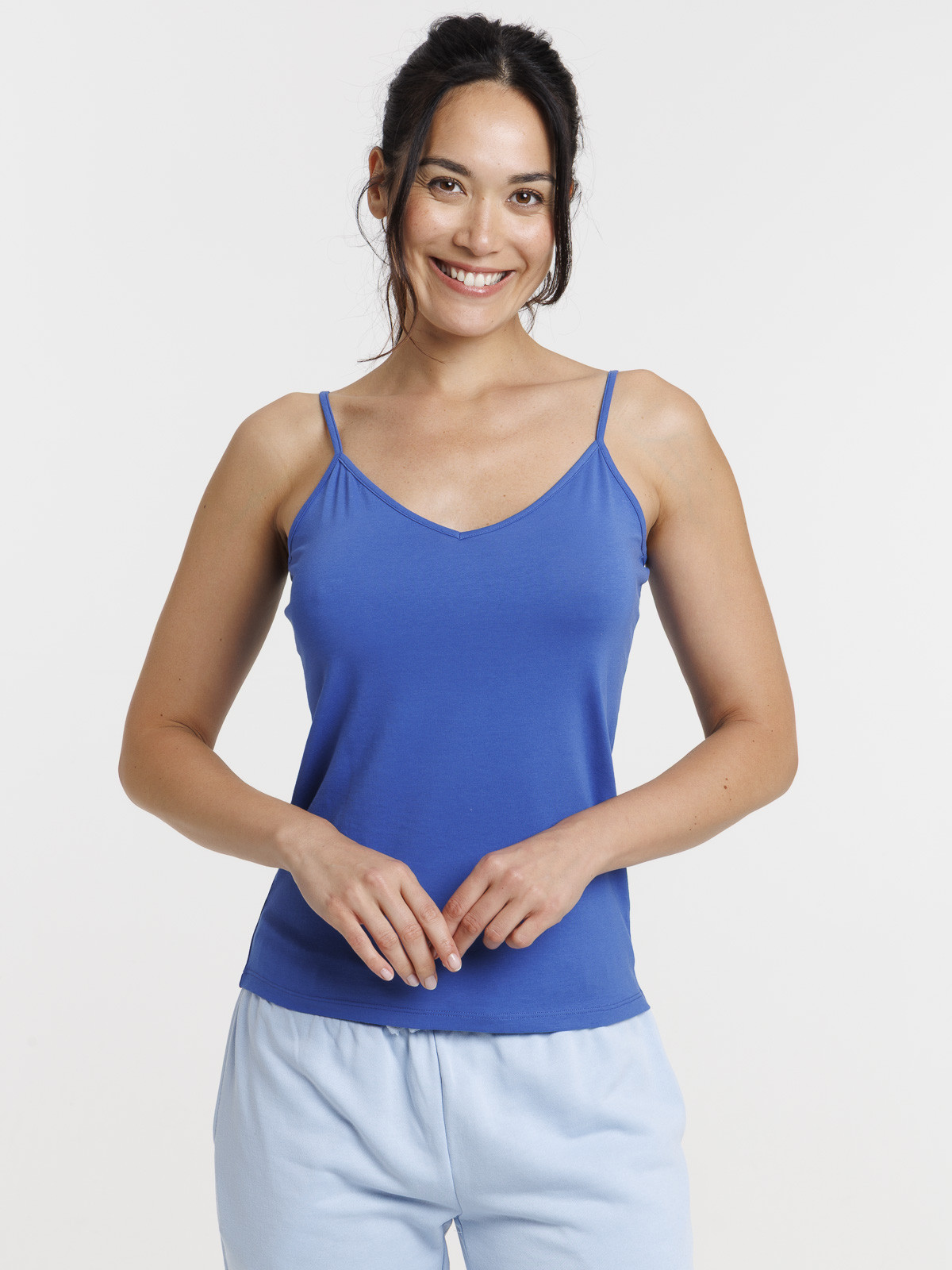 Débardeur bretelles col V femme Débardeur bretelles col V femme