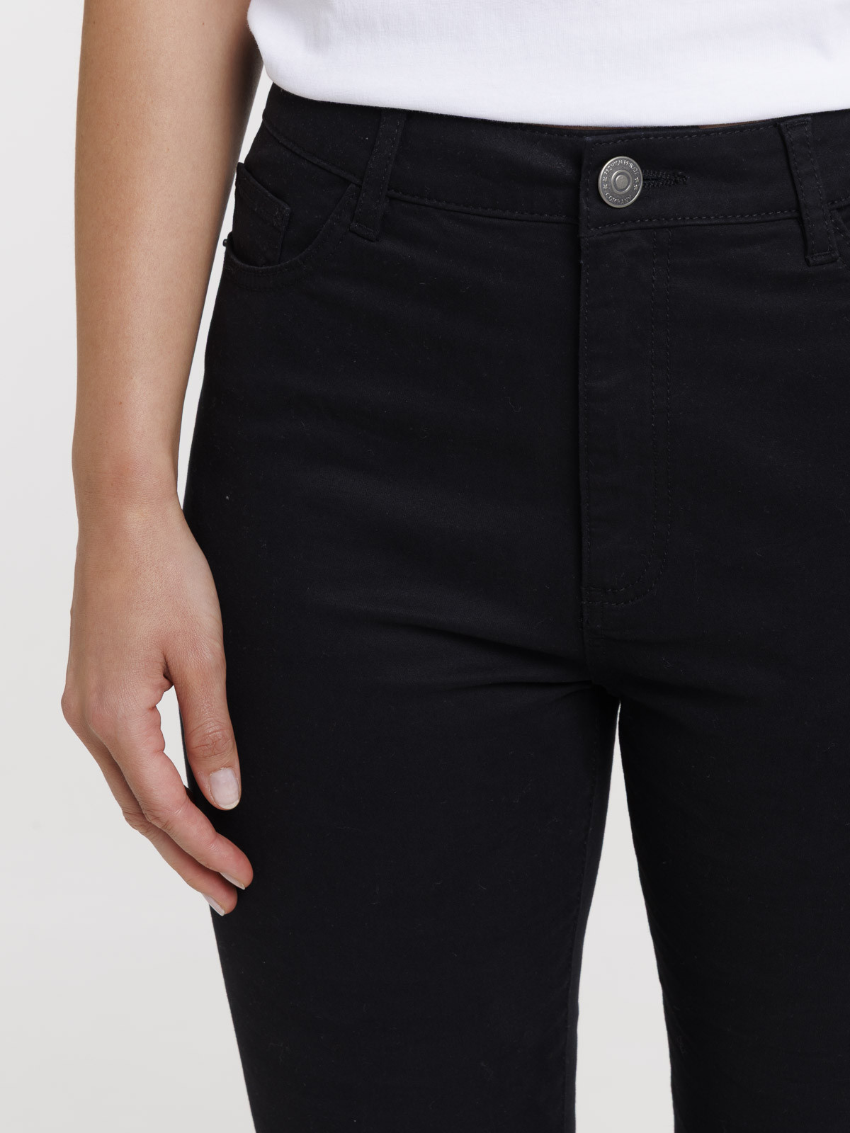 Pantalon bootcut noir femme