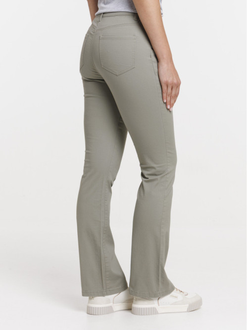 Pantalon bootcut tilleul femme