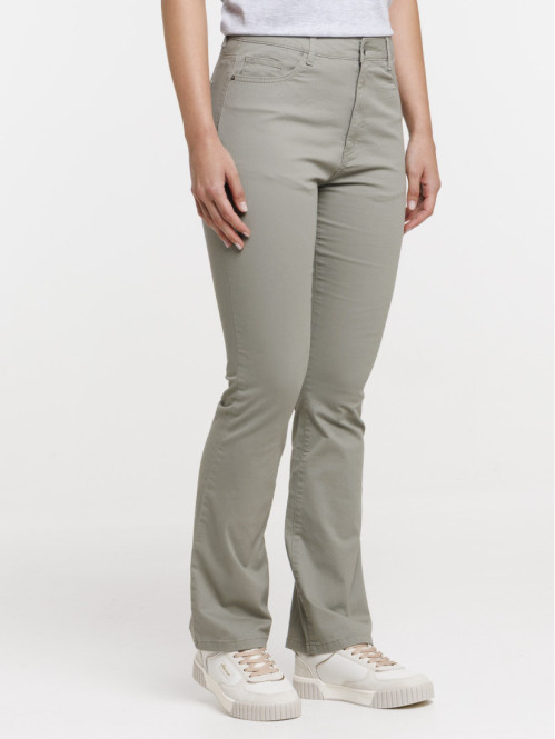 Pantalon bootcut tilleul femme