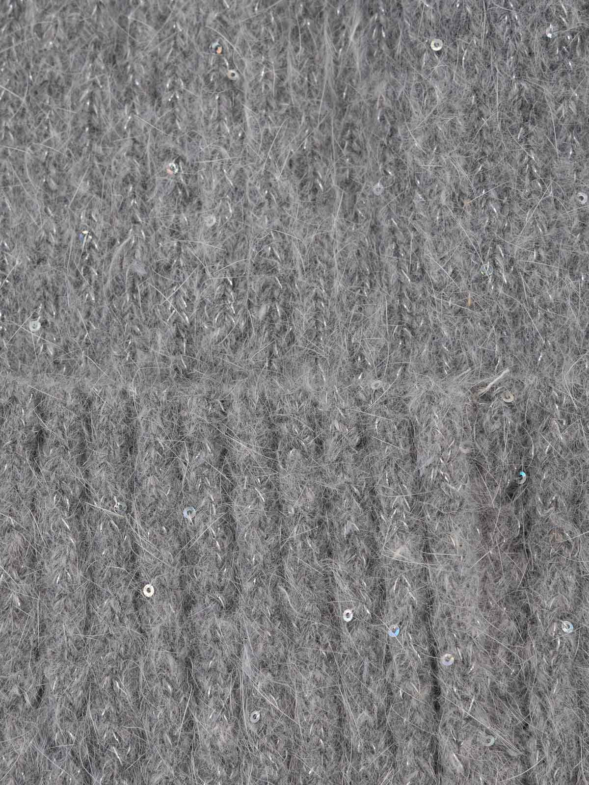 Bonnet gris chiné femme