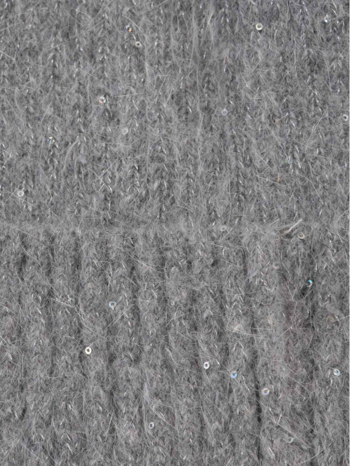 Bonnet gris chiné femme