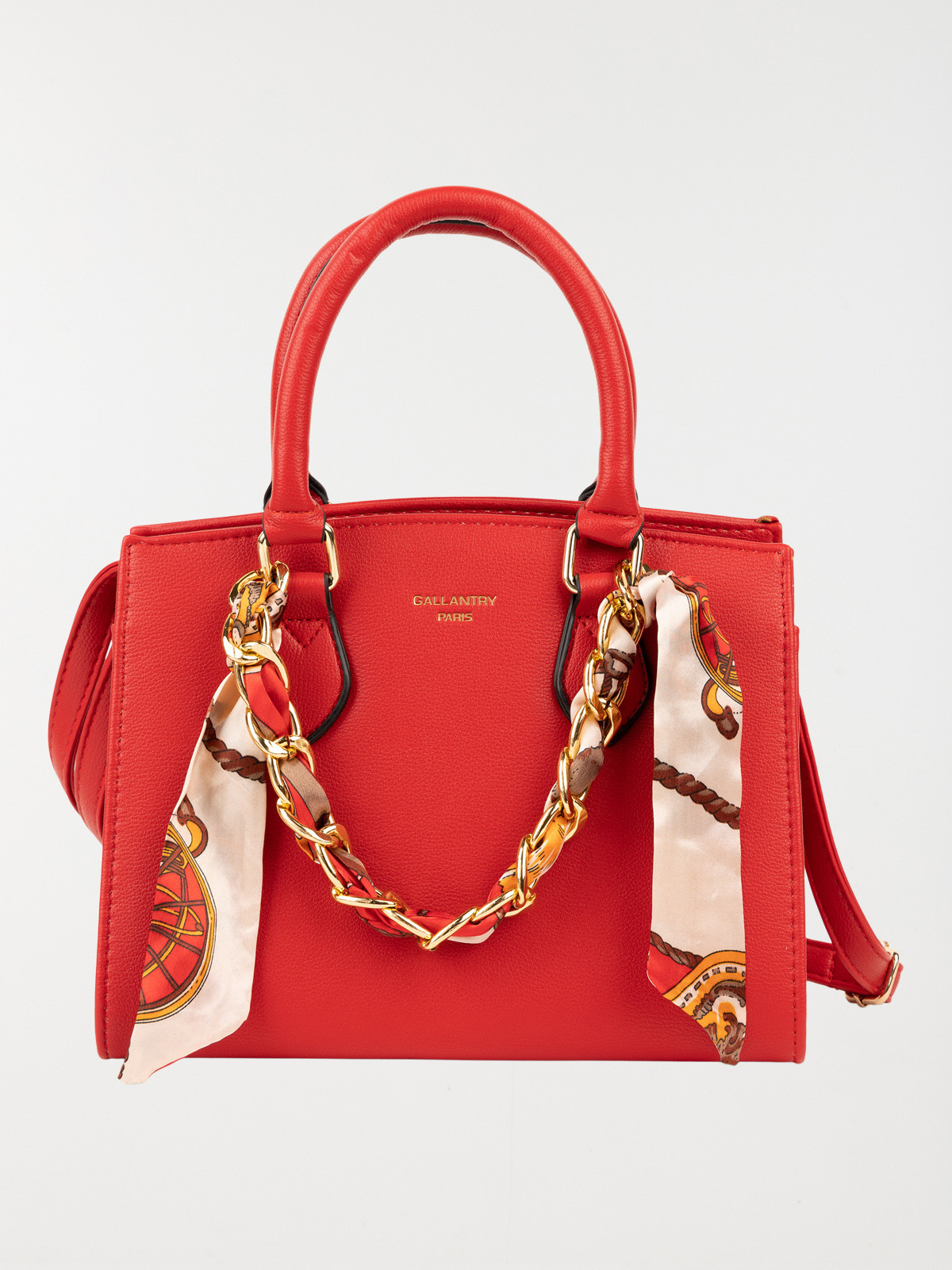 Sac à main chaine foulard femme