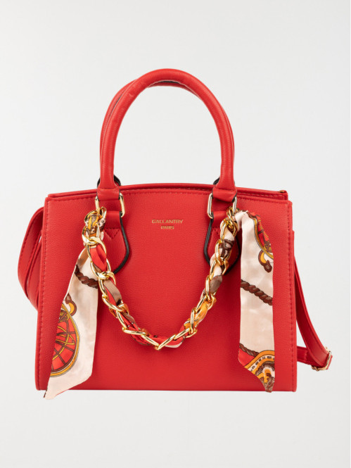 Sac à main chaine foulard femme