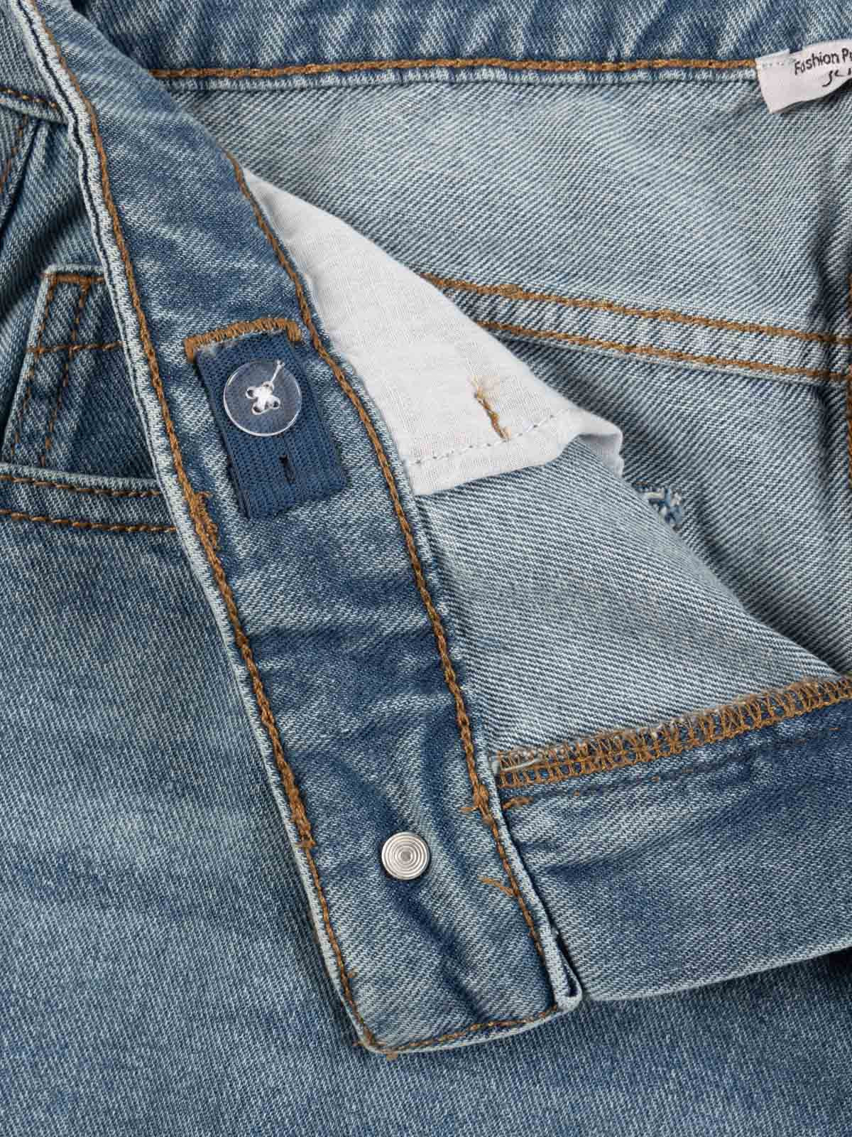 Jean large à revers fille (XXS-M) Jean large à revers fille (XXS-M)