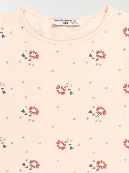 T-shirt fleuri fille (3-12A)