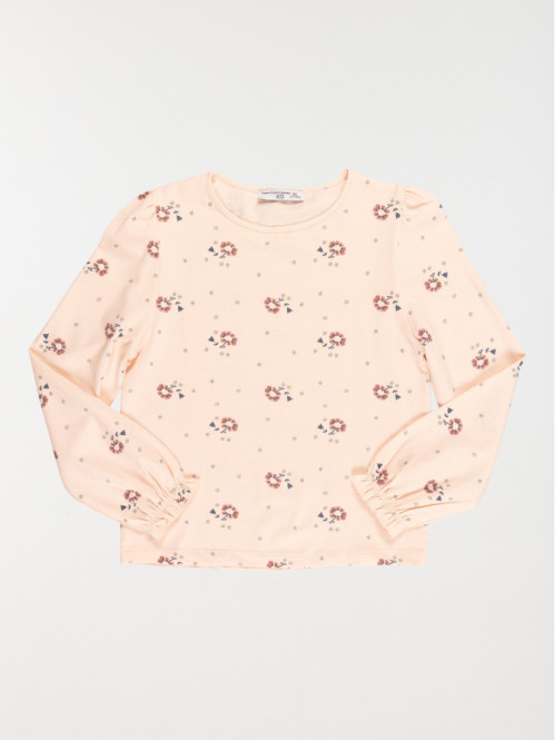T-shirt fleuri fille (3-12A)