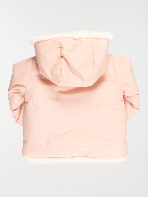 Manteau rose smoke fille...