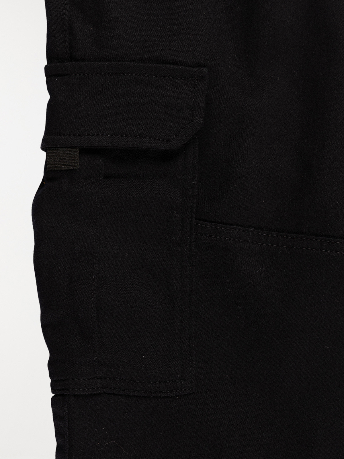 Pantalon cargo noir grande taille homme