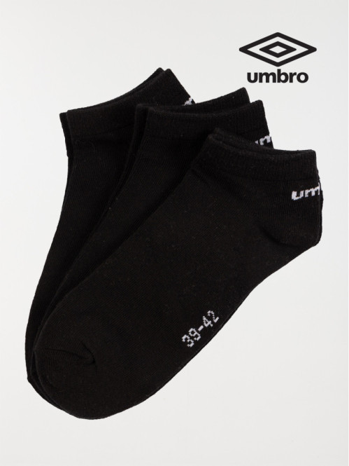 Lot 3 chaussettes Umbro noir homme