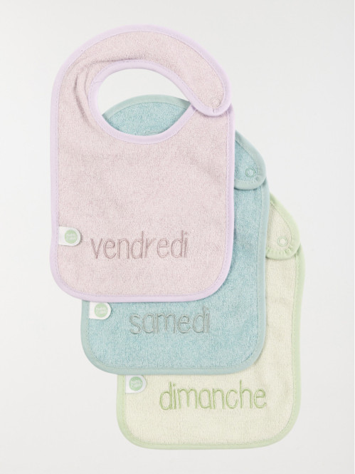 Lot de 7 bavoirs bébé