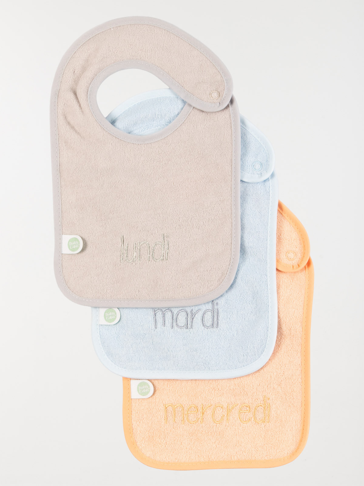 Lot de 7 bavoirs bébé Lot de 7 bavoirs bébé