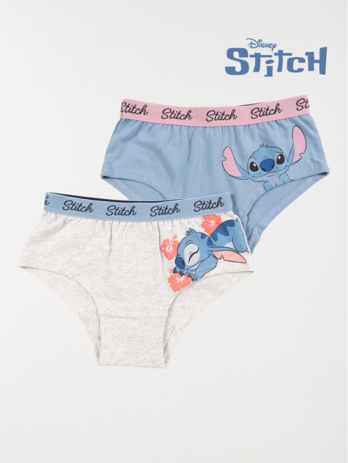 Lot de 2 boxers Stitch fille