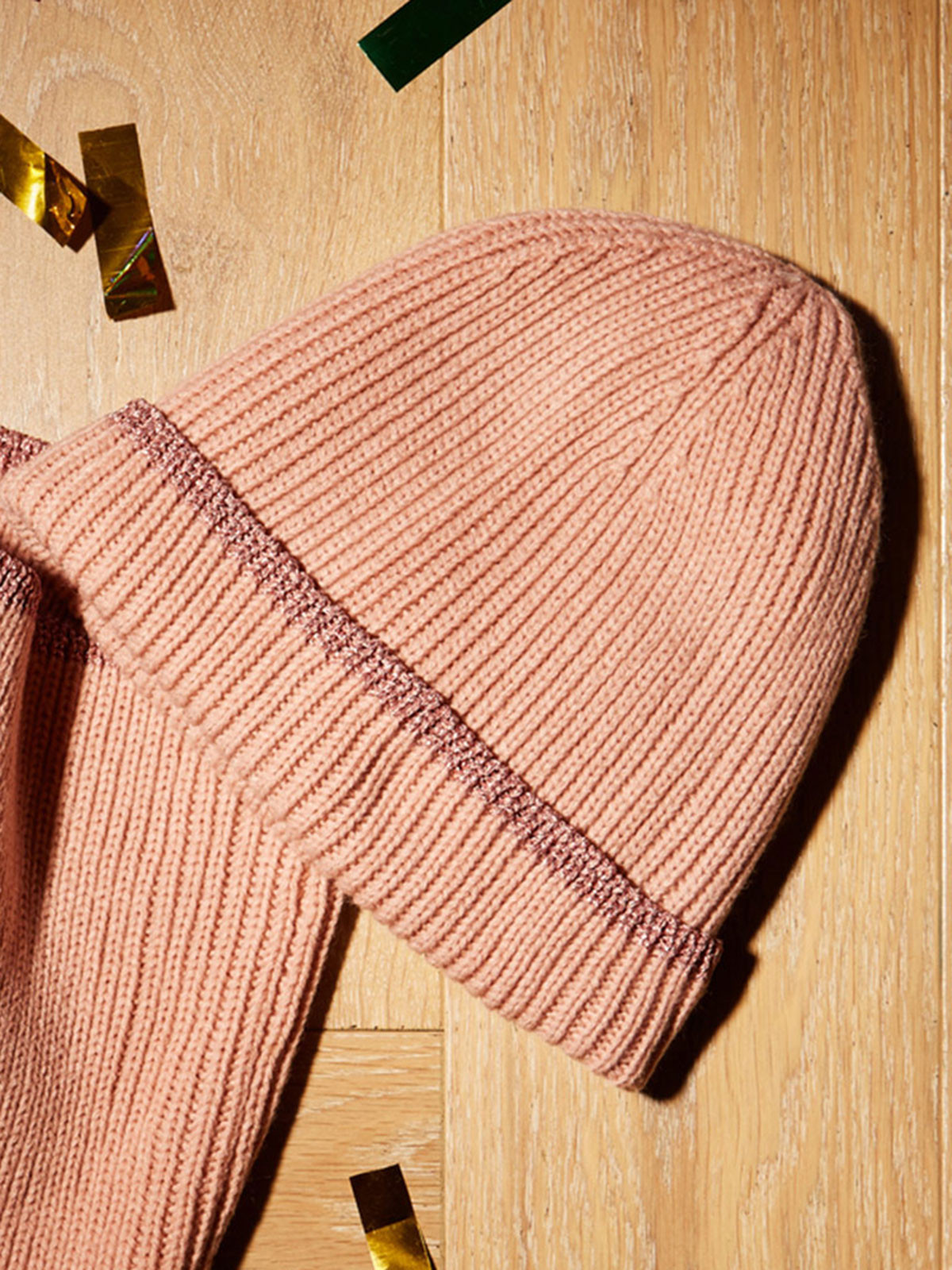 Ensemble rose bonnet et écharpe fille