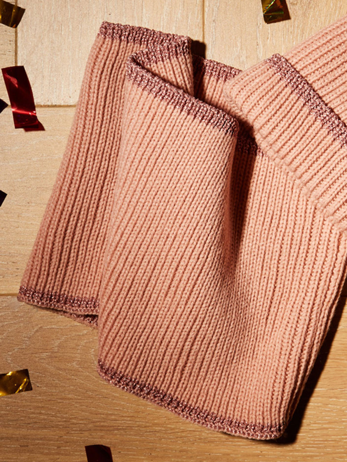 Ensemble rose bonnet et écharpe fille