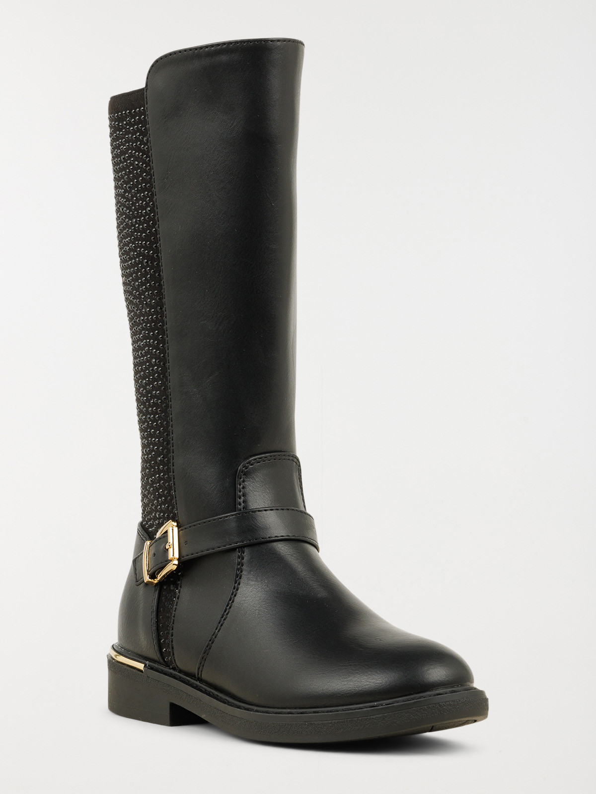 Bottes noires strass fille (31-36)